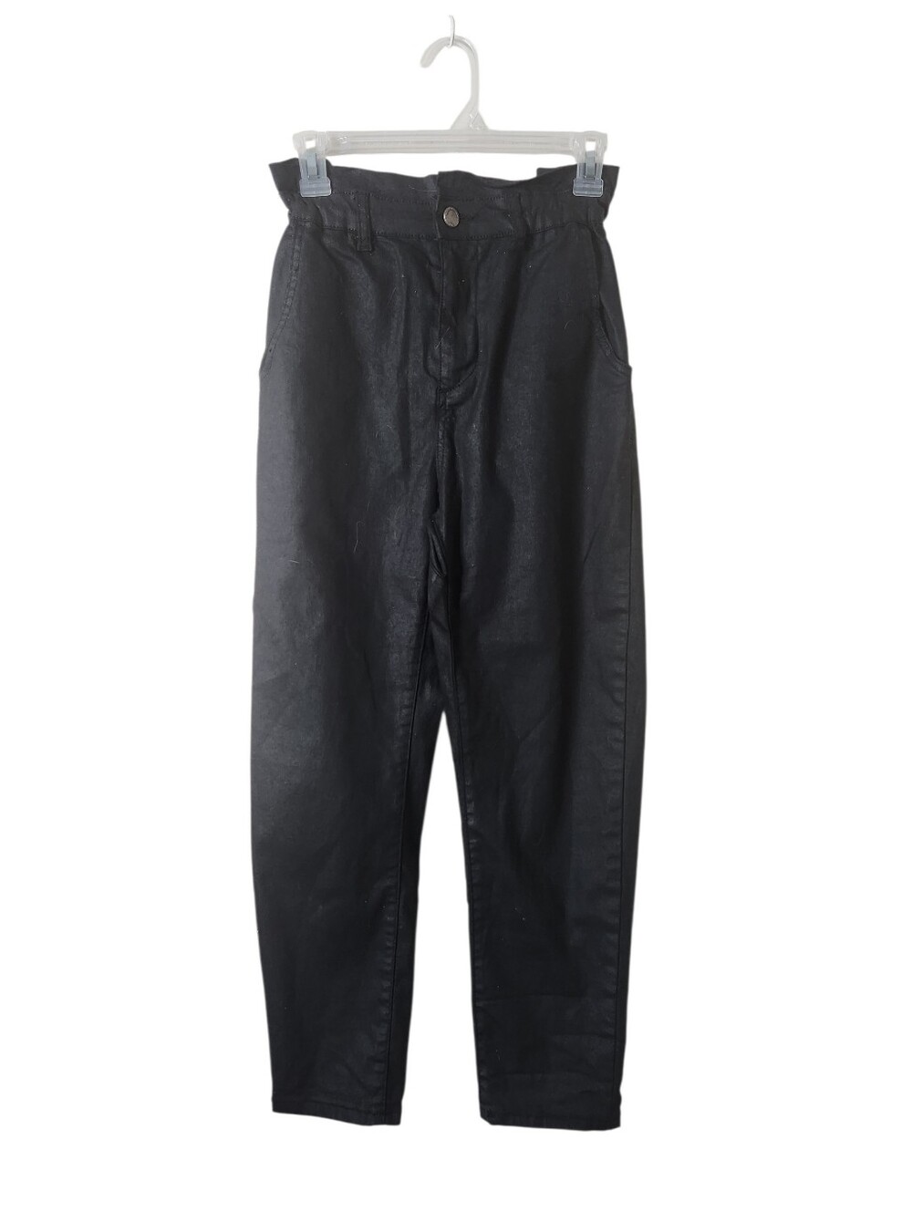 Zara Black Paper Bag Waist Pants